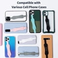 thumbnail image 4 of IBAOLEA Universal Silicone Phone Finger Grip, Cell Phone Grip Holder with Stretching Loops, for Phone Kickstand on iPhone case. Sinji Loop Stand Pink Pink, 4 of 7