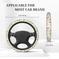thumbnail image 2 of Kdxio Summer Animal Print Elastic Stretch Steering Wheel Cover,Auto Steering Wheel Cover,15 Inch Anti-Slip,Warm in Winter and Cool in Summer,Fit Suvs,Vans Cars,Trucks, 2 of 7