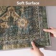 thumbnail image 4 of SIXHOME 6'x9' Area Rug Washable Retro Living Room Bedroom Carpet Soft Vintage Distressed Indoor Non Slip Rug Green, 4 of 8
