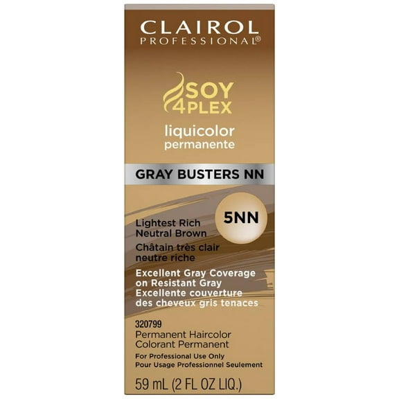 Clairol Professional Permanente Liquicolor, Lightest Rich Neutral Brown [5NN] 2 oz (Pack of 6)
