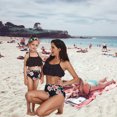 thumbnail image 4 of Mother and Daughter Swimwear Family Matching Swimsuit Girls Two Pieces Bikini Set Ruffle Falbala Bathing Suits, 4 of 4