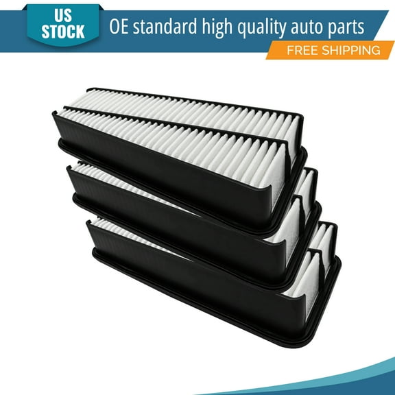 YXPCARS 3PCS Front Engine Air Filter for Toyota 4Runner FJ Cruiser Tacoma Tundra, New Air Filter Replacement (CA9683)