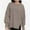 Coffeegrey, variant on Womens Plus Size Oversized Sweatshirt Crewneck Long Sleeve Casual Pullover Preppy Fall Side Split Tops