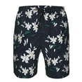 thumbnail image 3 of Logiee Lilies Flowers Print Mens Swim Trunks Quick Dry Board Shorts,Breathable Hawaii Beach Shorts Swimwear Bathing Suits-XX-Large, 3 of 6