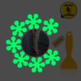 thumbnail image 1 of Juego de 24 pegatinas antideslizantes para bañera con raspador iluminado de alta calidad, 1 of 1