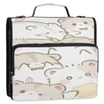 thumbnail image 2 of DIXRUYEE Zipper Binder trapper keeper Documents Organized Snack Time Hamster Printed, 2 of 8
