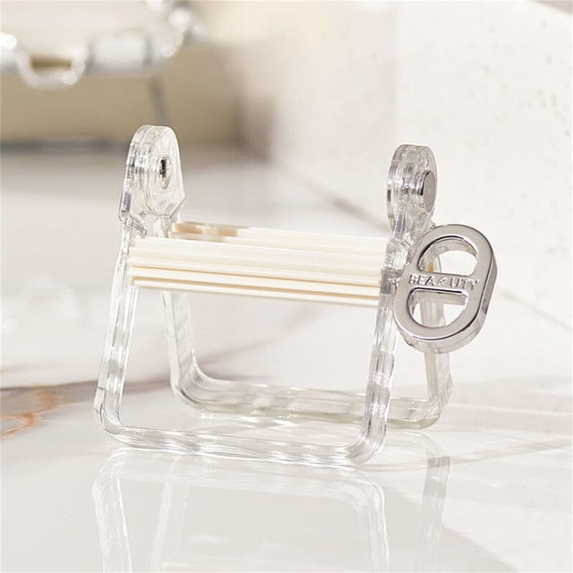 Bathroom Products Clearance Toothpaste Squeezer Roller Toothpaste Tube Squeezer Dispenser Squeezer With Rotatable Handle Toothpaste Tube Wringer Seat Holder Stand, Home Textile Bathroom Products
