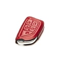 thumbnail image 3 of Vitodeco Genuine Leather Smart Key Fob Case Cover Protector- Compatible with Cadillac CT4, CT5, VISTIQ, OPTIQ, Lyriq (2020 - 2026 Models)- 5-Button, Red, 3 of 5