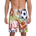 thumbnail image 1 of Fotbe Balls Pantalones Cortos de Pijama para Hombre, Ropa de Dormir, Pantalones de Pijama Cortos para Hombre-XX-Large, 1 of 6