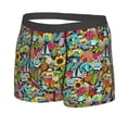 thumbnail image 2 of Wukai Color Summer Print Men’s Underwear Breathable Boxer Briefs,&nbsp;Moisture Wicking & Breathable-Large, 2 of 7