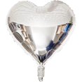 thumbnail image 1 of 18 Inch Siver10 globos plateados en forma de corazón, globos de Mylar de 18 pulgadas con forma de corazón para baby shower, bodas, decoraciones de San Valentín, globos de amor, dec, 1 of 4