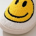 thumbnail image 6 of Smiley Face Plush Slippers, Warm Indoor House Shoes, Unisex, Non-Slip, 6 of 23