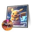 thumbnail image 4 of (dg408) Resina La Serie Dibujos Animados Pikachu Con Diamantes Completos 30*30CM, 4 of 9