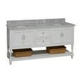 thumbnail image 6 of Beverly 72" Double Bathroom Vanity with White Cabinet and Carrara Marble Top, 6 of 6