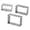 Silver, variant on Rectangle Cookie Cutter Set in Stainless Steel for Baking with Fluted Jagged Edge and Classic Shapes – 3-Piece Moulds for Cookies and Cutters 3PCS