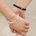 thumbnail image 4 of GKNET 1Pair Heart Magnetic Couple Bangles Adjustable Bracelet Luminous Couple Bracelet-White Black, 4 of 9