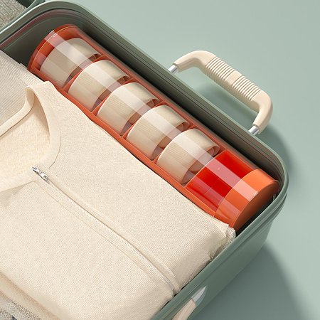 

Portable Storage Box for Socks for Wardrobe Dormitory Home Organisation orange
