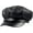 black, variant on 8 Panels Newsboy Caps for Women, PU Leather Cabbie Painter Hat Gatsby Ivy Beret Cap
