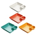 thumbnail image 4 of LABELEPH Small Serving Plates Assorted Color 4Pcs 7.2X7.2X1.6In, 4 of 6