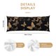thumbnail image 3 of Balery Modern Golden Butterfly Funda Protectora para Almohada Corporal de Algodón Hipoalergénico con Cierre(55 x 21 pulgadas), Almohadas No Incluidas, 3 of 7