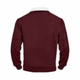 thumbnail image 5 of Men Hoodies Casual Hoodies for Men with No Hood Full Zip Sweatshirt Color: Brick Red Size: XXXL, 5 of 5