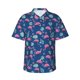 thumbnail image 1 of Fotbe Plants And Flamingos Camisa Hawaiana para Hombre Unisex – Camisa Casual de Verano con Botones de Manga Corta de Algodón y Lino,X-Large, 1 of 7