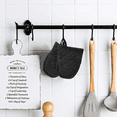thumbnail image 5 of 1 Pair Short Oven Mitts, Heat Resistant Silicone Kitchen Mini Oven Mitts for 500 Degrees, Non-Slip Grip Surfaces, 5 of 5