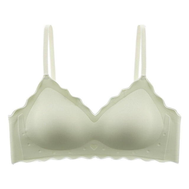 LOVZFMLL Soutiens-Gorge pour Femmes sous-Vêtements Solides Verts TG