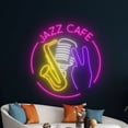 thumbnail image 5 of Handmadetneonsign Jazz Cafe Saxophone Neon Sign, Saxophone Wall Decor, Saxophone Music Wall Decor, 5 of 5