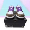 thumbnail image 1 of Ni - ke Air Jordan 1 Low "Purple Mocha" Palomino Wild Berry White 553558-215 Men's Size, 1 of 5