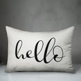 thumbnail image 2 of Creative Products Hello Script White and Black 14x20 Indoor / Outdoor Pillow, 2 of 2