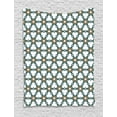 thumbnail image 1 of Nostalgic Tapestry, Vintage Design of Floral Inspiration Connected Motifs on Plain Backdrop, Wall Hanging for Bedroom Living Room Dorm Decor, 40W X 60L Inches, White and Dark Teal, by Ambesonne, 1 of 2
