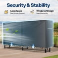thumbnail image 2 of VIVOHOME 8ft Log Rack Cover, Heavy Duty 600D Oxford Outdoor Firewood Storage Cover with Zipper and Hook Loop Tape (Log Rack not Included), 2 of 7