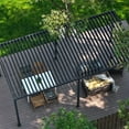thumbnail image 4 of Mirador 10'x 20' Outdoor Pergola, 80S Steel Frame w/ Adjustable Louvers Roof for Garden, Patio, Backyard, Charcoal, 4 of 11