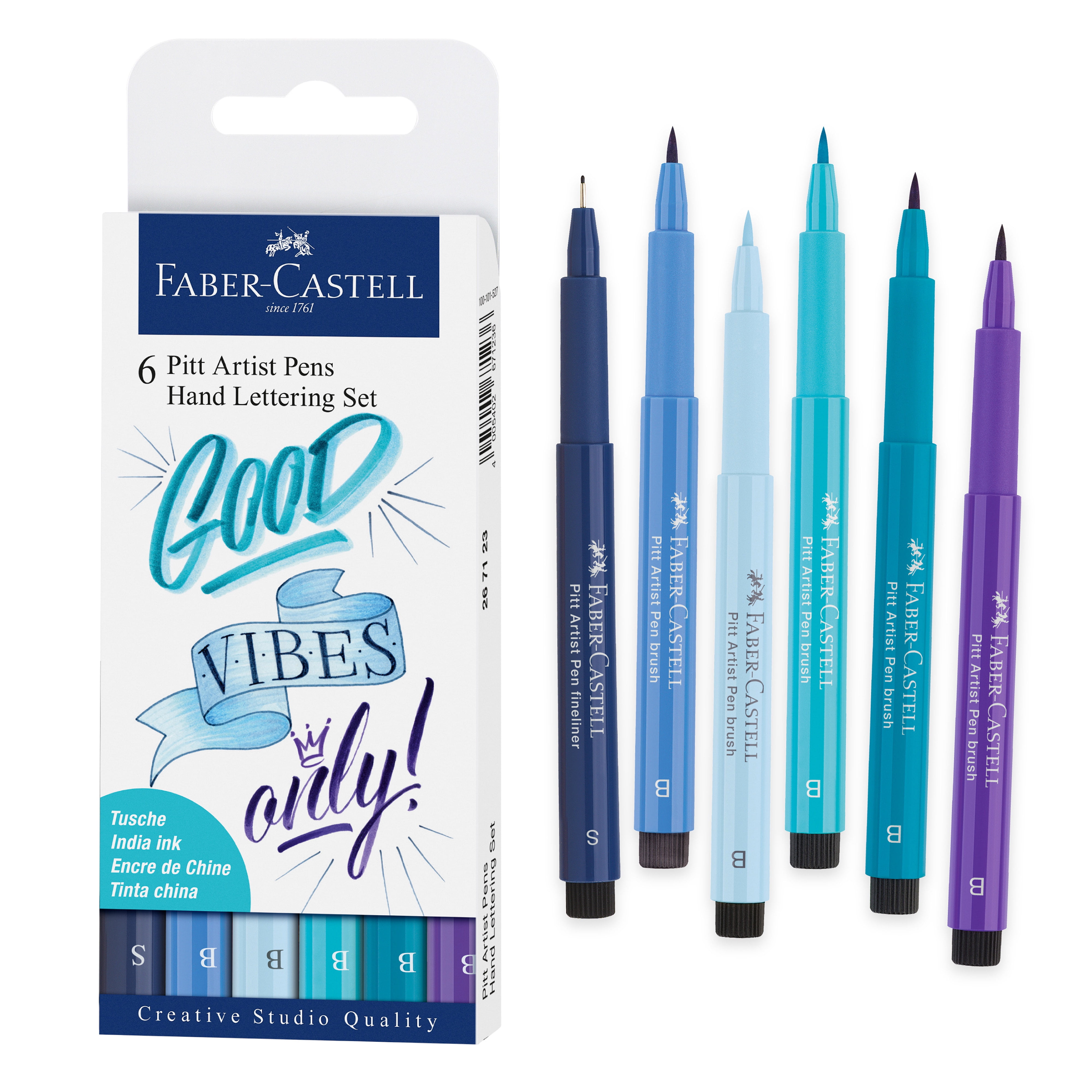 Puur professioneel Onderscheid Faber-Castell Pitt Artist Pen® Lettering Set Blue- Adult Artists (Beginners  to Experts) - Walmart.com