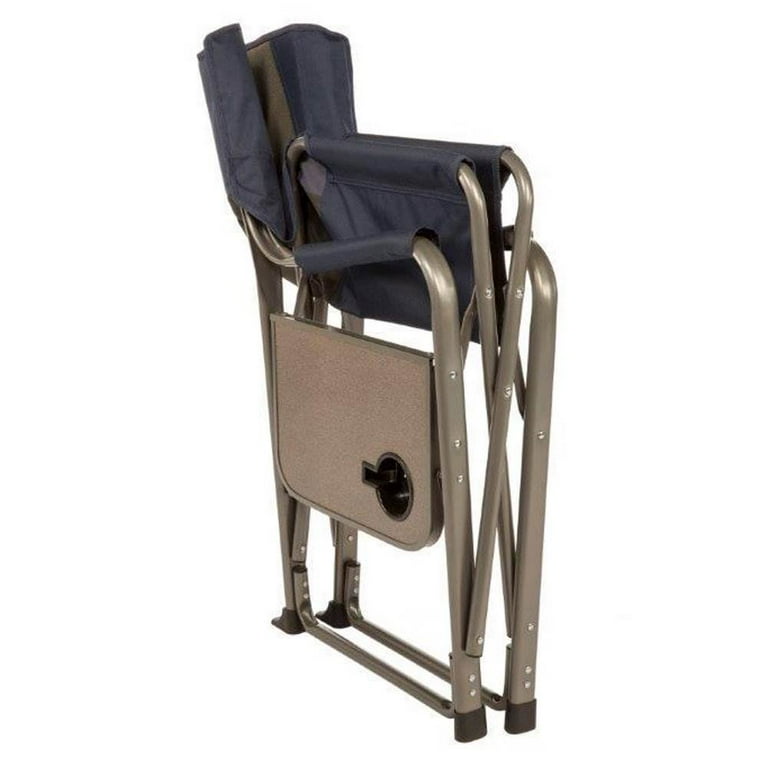 Camping chair with online swivel side table