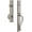 Satin Nickel, variant on Grandeur 849078 Carre Solid Brass Rose Dummy "S" Grip Handleset - Nickel
