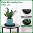 thumbnail image 3 of 20 Pack 6 Inch Plant Saucers Clear Plastic Plant Saucer Drip Trays Small Plant Plate Dish for Indoor Flower Pots and Planters, Bulk, 3 of 8