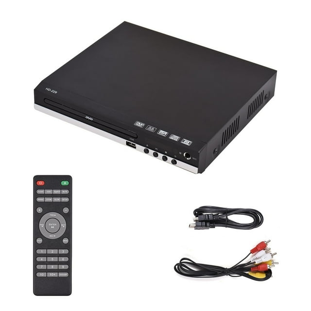 Lecteur DVD Numérique Lecteur DVD pour la Maison Lecteur de Disques DVD CD Lecteur Multimédia Numérique avec Télécommande