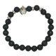 thumbnail image 2 of Hombres Mujeres 8mm Beads Elástico Pulsera de Joyería Casco Yuyangstore Pulsera de piedra de lava, 2 of 8