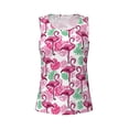 thumbnail image 5 of Goofa Flamingo Printed Womens Workout Tops for Women Sleeveless Yoga Shirts Athletic Running Tank Tops Sleeveless Gym Clothes Workout Apparel-Small, 5 of 9