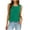 Green, variant on Klisyaur Women's Tank Tops Sleeveless Trendy Pleated Crew Neck Shirts Casual Breathable Summer Work Blouse Top