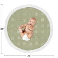 thumbnail image 4 of Sweet Jojo Designs Boho Hatch Green and White Baby Play Mat, 4 of 4