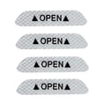thumbnail image 2 of Riwesomey 4 Uds. De cinta reflectante de seguridad para puerta de coche, pegatinas de señal abierta, calcomanías de alerta, marca de advertencia Herramientas de reparación de automóviles Blanco, 2 of 5