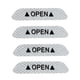 thumbnail image 3 of Kenally 4 Uds. De cinta reflectante de seguridad para puerta de coche, pegatinas de señal abierta, calcomanías de alerta, marca de advertencia Herramientas de reparación de automóviles Blanco Kenally CZ9926-03B, 3 of 5