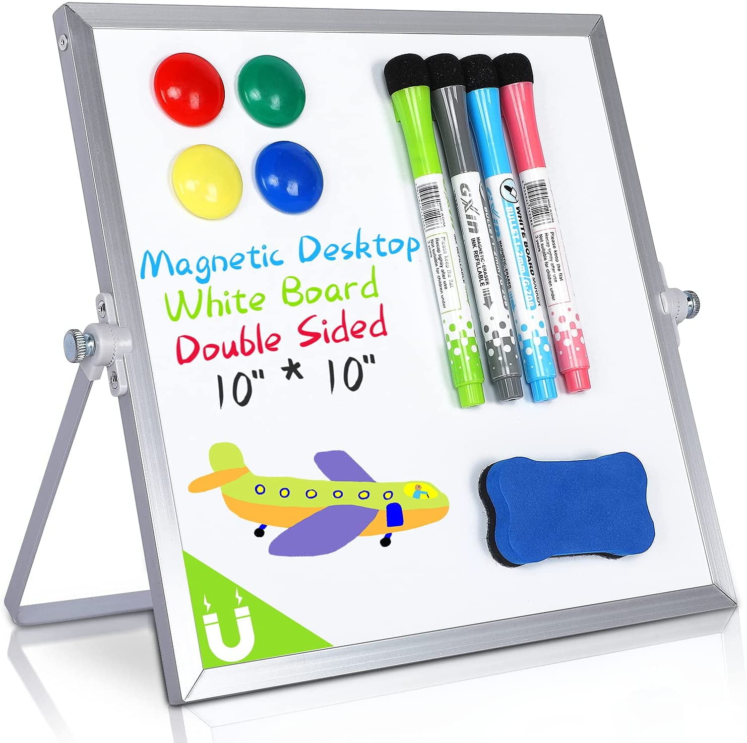 Whiteboard Magnetic Refrigerator Notepad Clear Writing Board for Children Magnetic Sheet Small White Board for Kids Blank Magnetic Board 8.5x11 Thin Magnetic Dry Erase Board for Refrigerator 