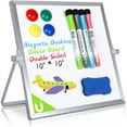 thumbnail image 1 of Magnetic Desktop Dry Erase Double Side Magnetic White Board, 1 of 7