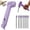 Purple, variant on Multifunctional Camping Hammer & Tent Stake Puller, Tent Stake Hammer with 8 Ground Pegs Storage, 3-in-1 Camping Mallet for Camping Hiking
