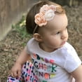 thumbnail image 3 of Baby Girl Floral Headbands- 3pcs Nylon Headband Handmade Flower Crown Elastic Hairband Newborn Toddler Hair Accessories Gifts for Girls, 3 of 6