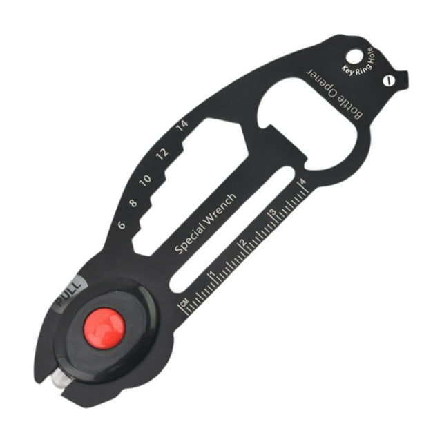 koolsoo Stainless Steel Multitool Pocket Utility Tool 11.5x3.8cm Professional 7 in 1
